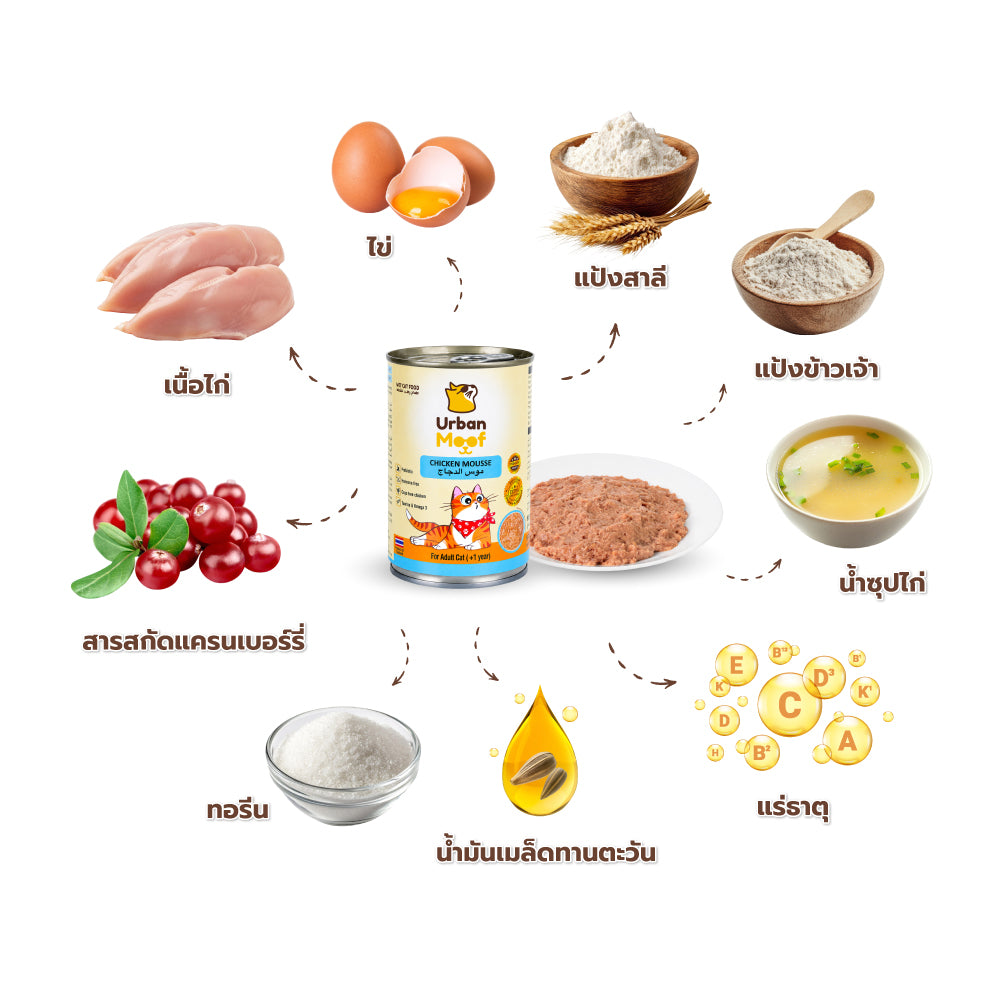 URBAN MOOF | WET CAT FOOD -  CHICKEN