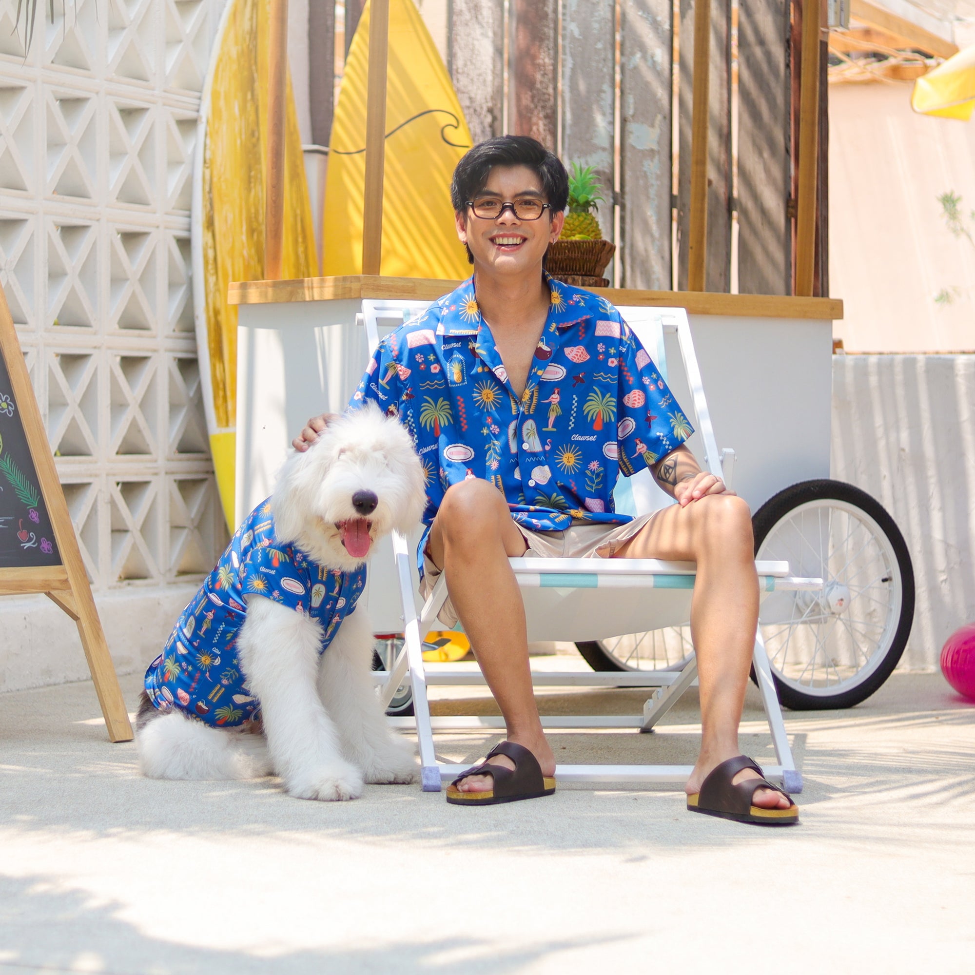 CLAWSET Studio | Hawaii's Calling! -Pet Shirt- Harbour