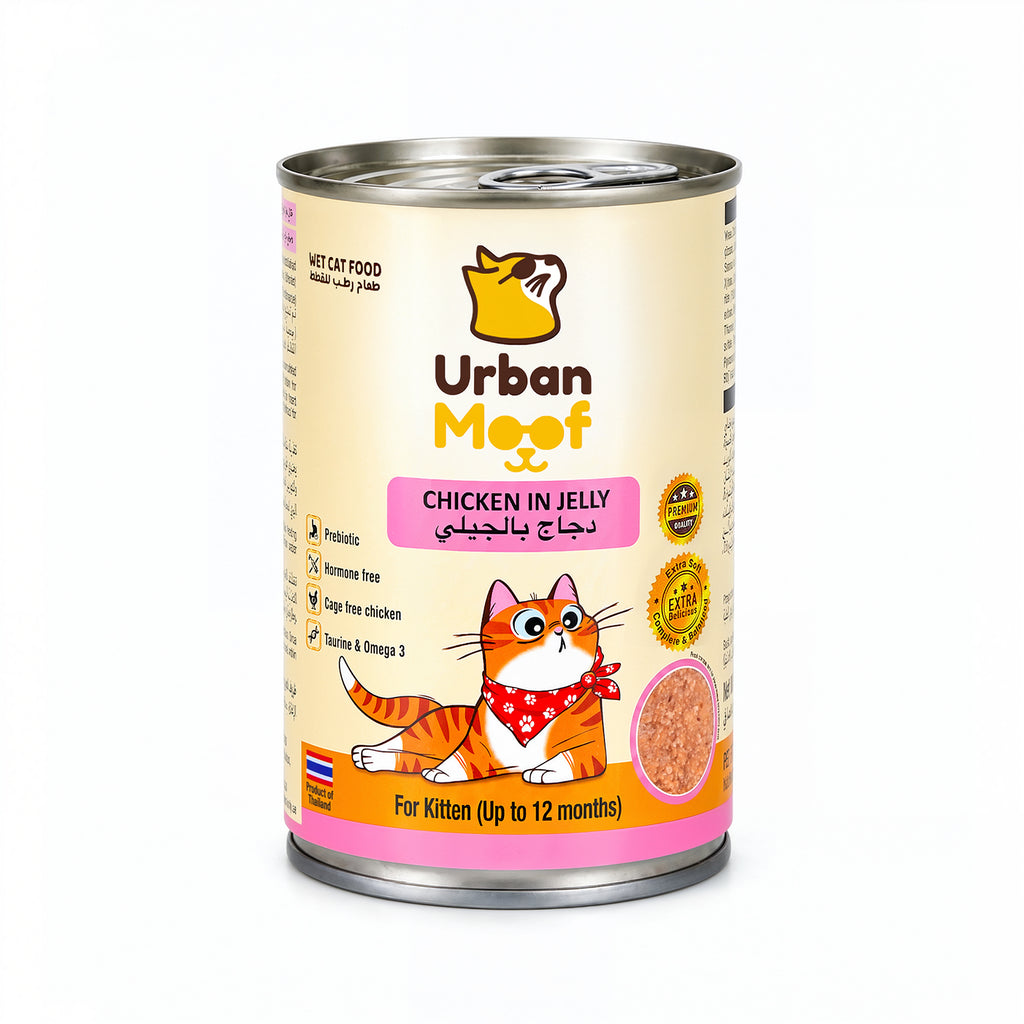 URBAN MOOF | WET CAT FOOD -  CHICKEN IN JELLY FOR KITTEN