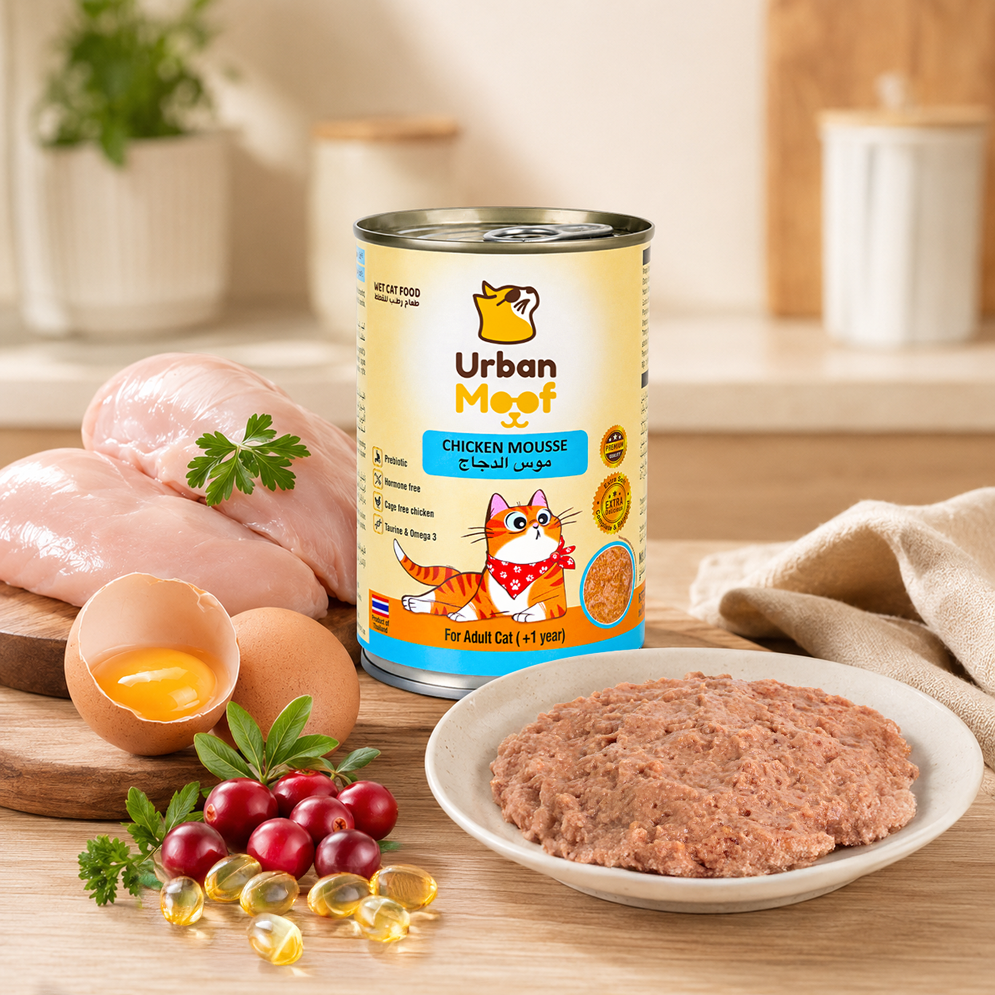 URBAN MOOF | WET CAT FOOD -  CHICKEN