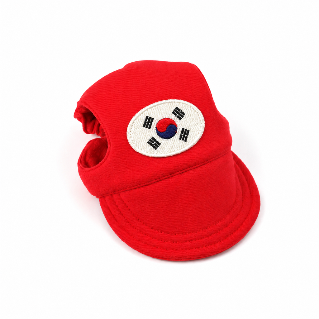 Coolkid Paw World Cup Hat – Red– Korea Patch