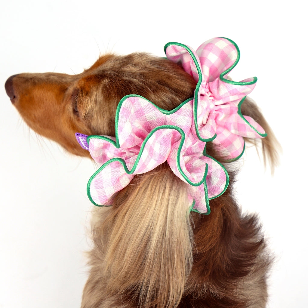 CLAWSET Studio® Picnic Bloom | Flower Scrunchies - Pink