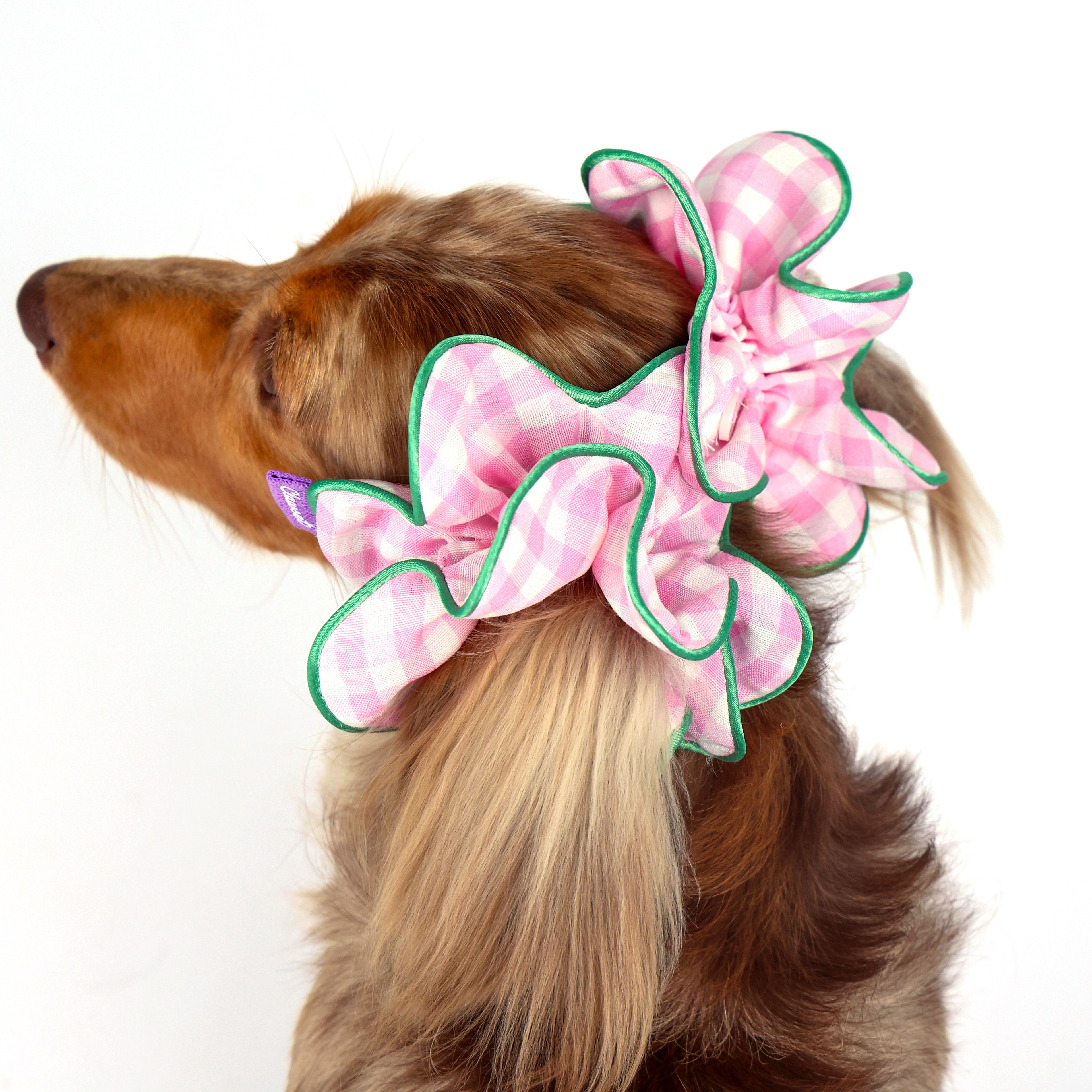 CLAWSET Studio® Picnic Bloom | Flower Scrunchies - Pink