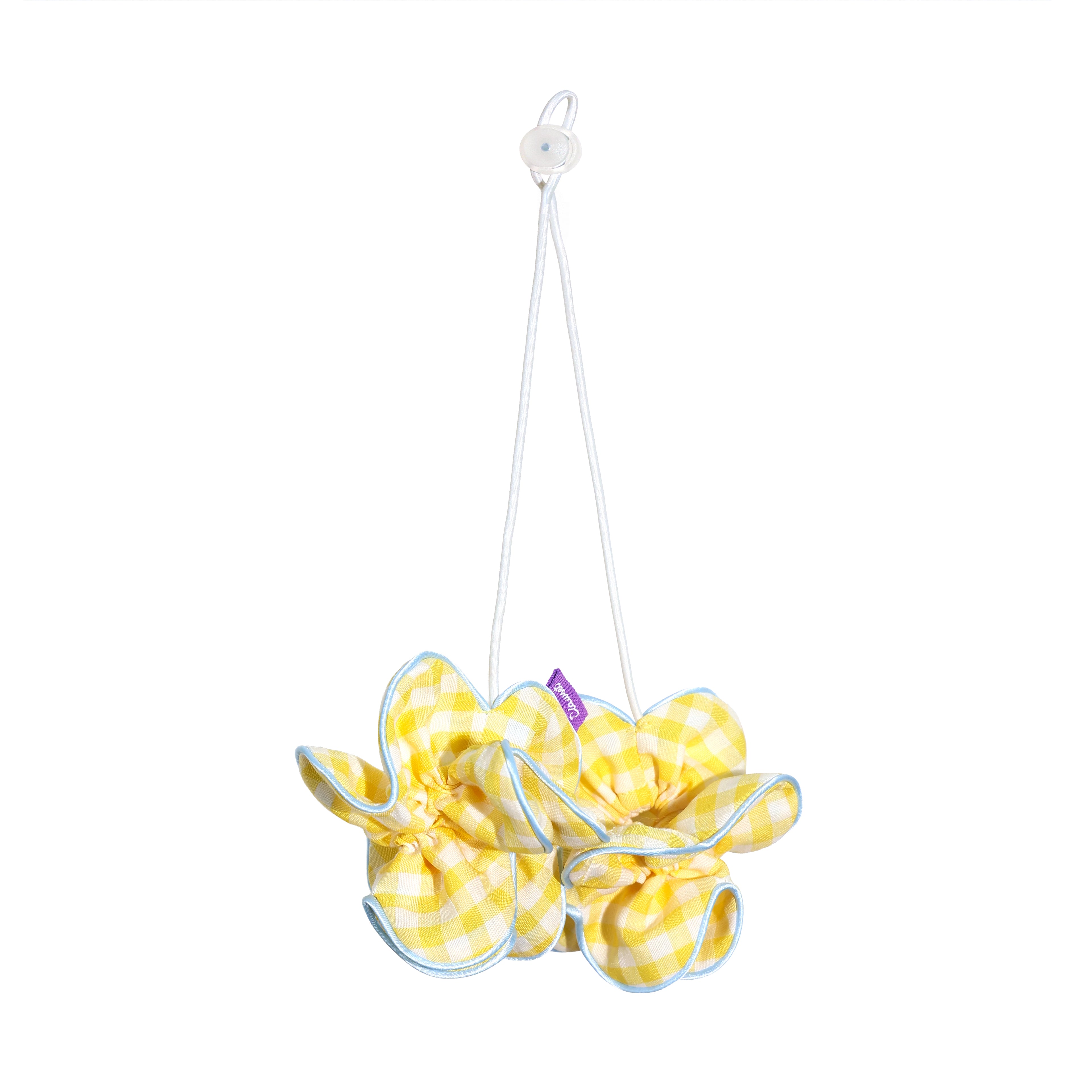 CLAWSET Studio® Picnic Bloom | Flower Scrunchies - Yellow