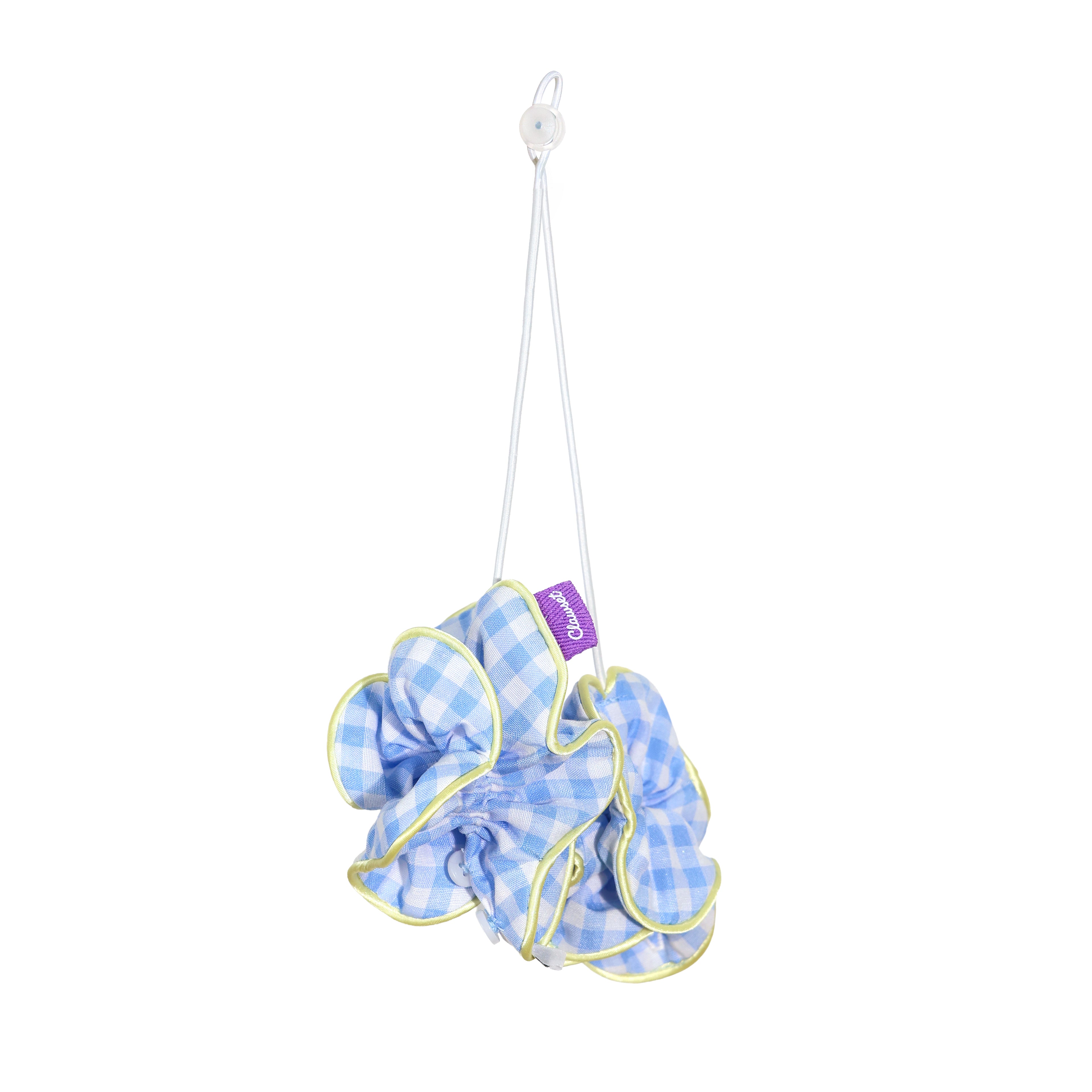 CLAWSET Studio® Picnic Bloom | Flower Scrunchies - Blue