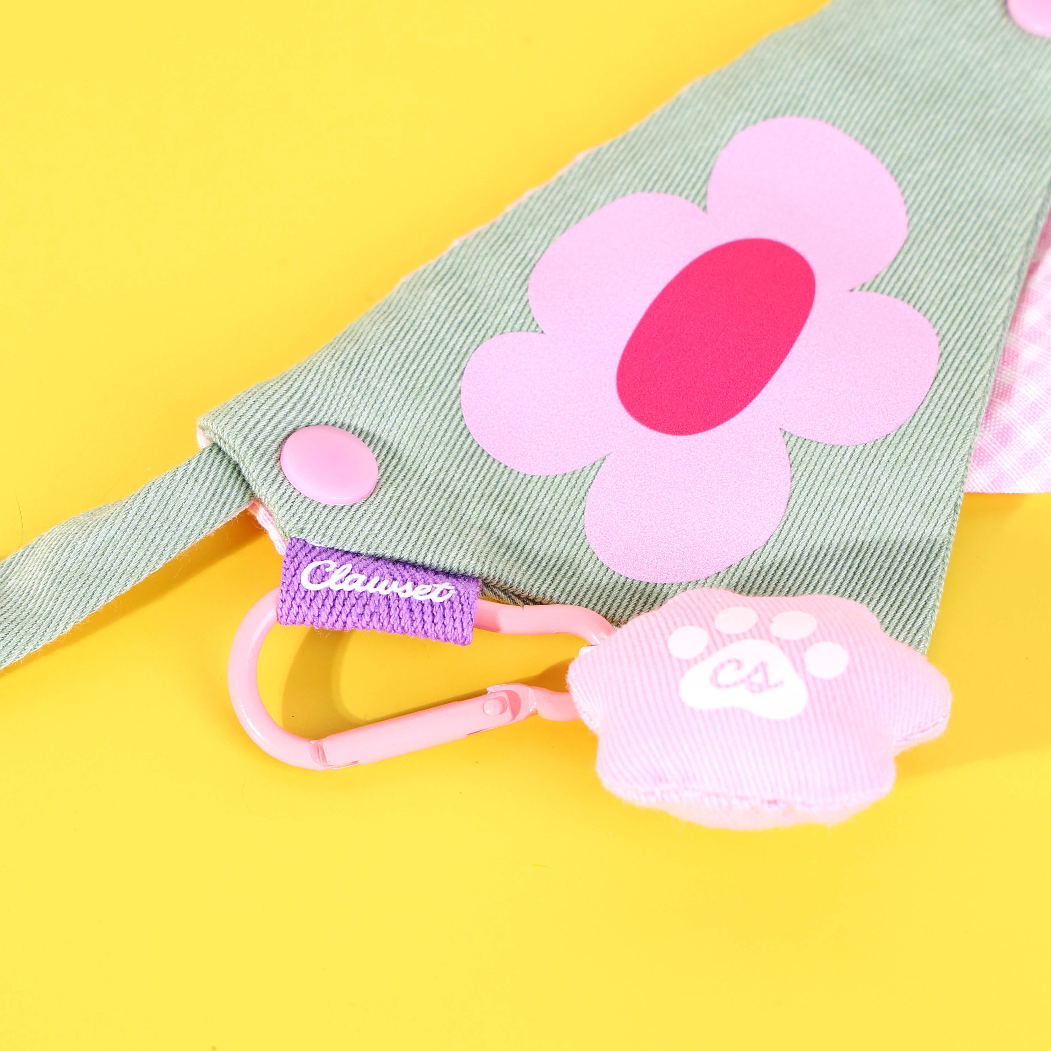 CLAWSET Studio® Picnic Bloom | Bandana Collar - Sage Floral