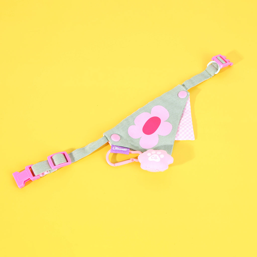 CLAWSET Studio® Picnic Bloom | Bandana Collar - Sage Floral