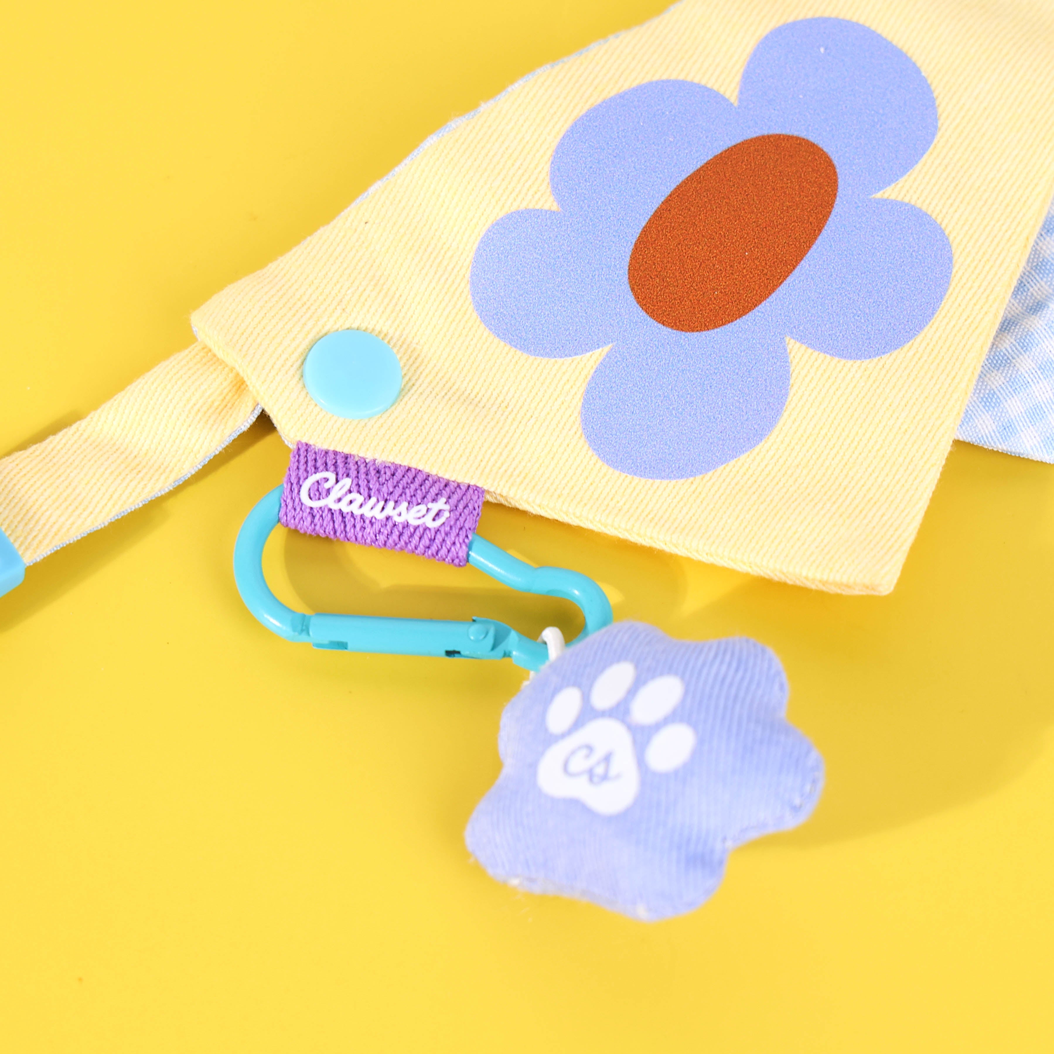 CLAWSET Studio® Picnic Bloom | Bandana Collar - Sunny Pop