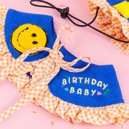 CLAWSET Studio | Birthday Collection - Birthday Baby Collar -Blue
