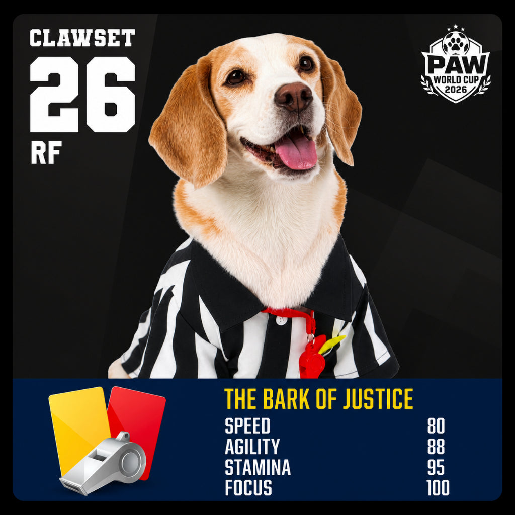 CLAWSET Studio® | PAW WORLD CUP 2026 -เสื้อสัตว์เลี้ยงกรรมการผู้ตัดสิน
