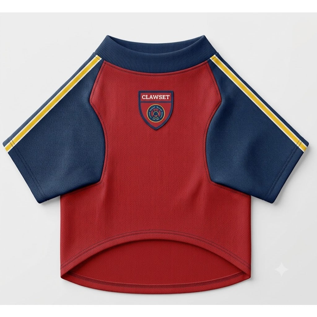 CLAWSET Studio® | PAW WORLD CUP 2026 -Spain เสื้อฟุตบอลสัตว์เลี้ยงทีมชาติสเปน