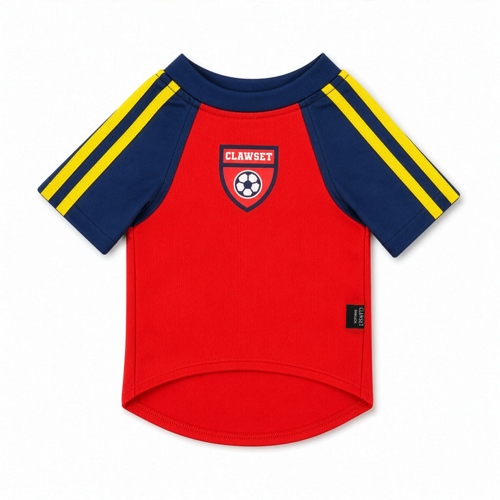 CLAWSET Studio® | PAW WORLD CUP 2026 -SPAIN เสื้อฟุตบอลสัตว์เลี้ยงทีมชาติสเปน