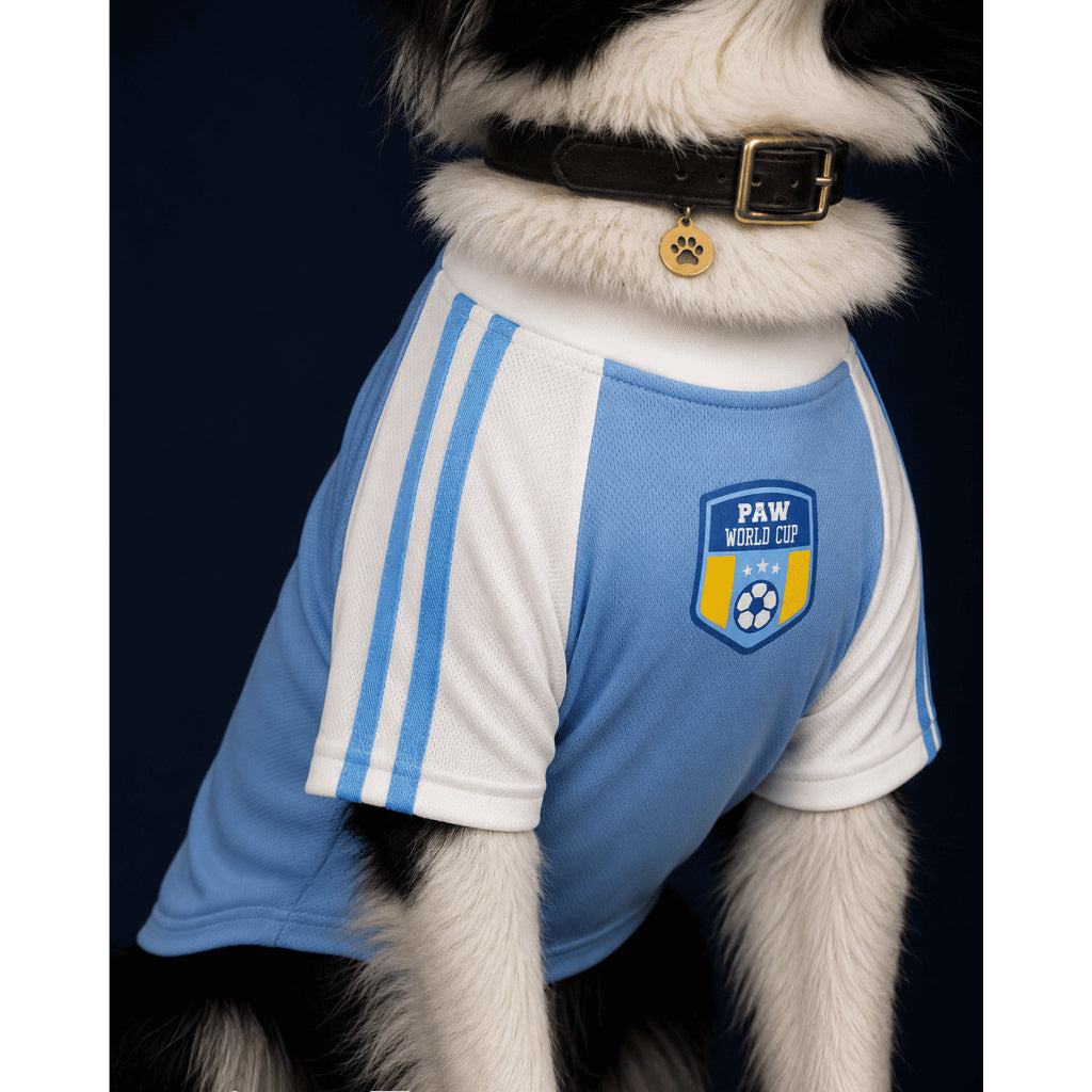 CLAWSET Studio® | PAW WORLD CUP 2026 -ARGENTINA เสื้อฟุตบอลสัตว์เลี้ยงทีมชาติอาร์เจนติน่า