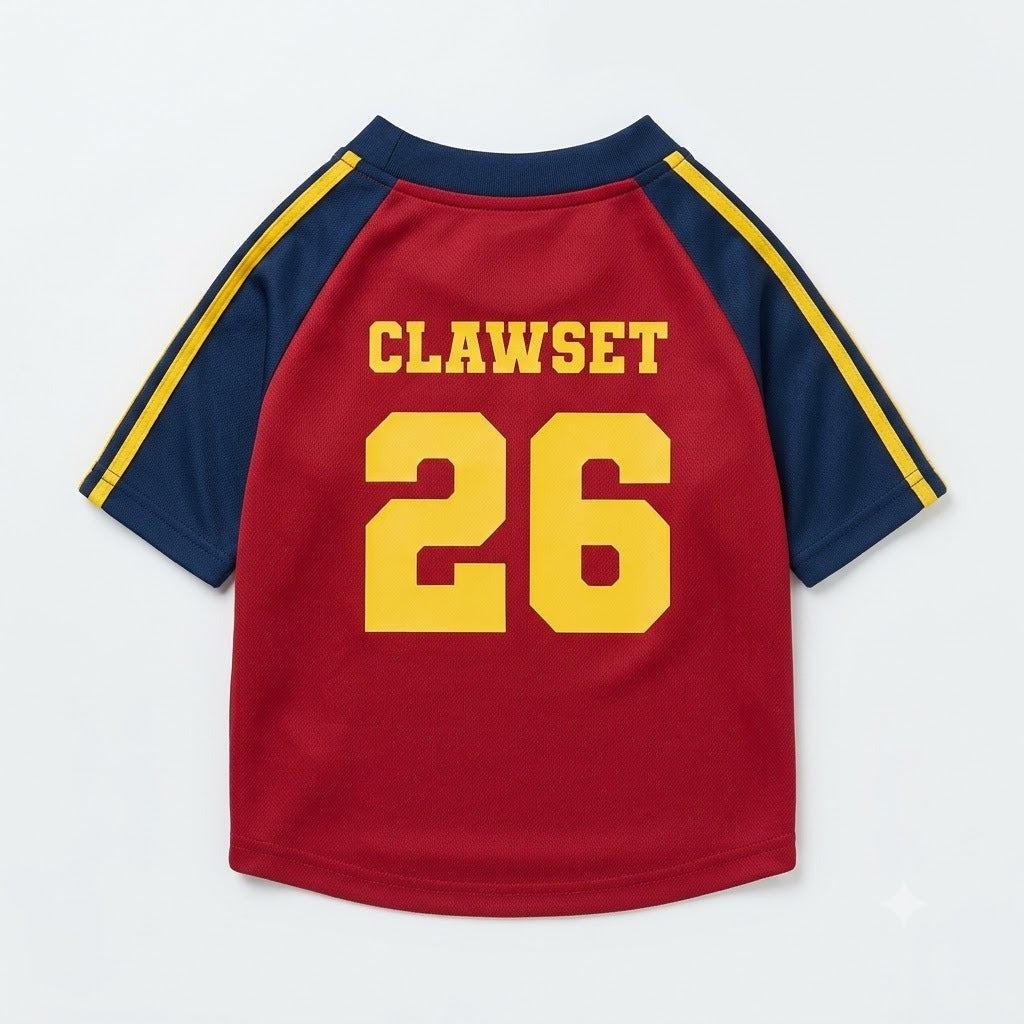 CLAWSET Studio® | PAW WORLD CUP 2026 -Spain เสื้อฟุตบอลสัตว์เลี้ยงทีมชาติสเปน