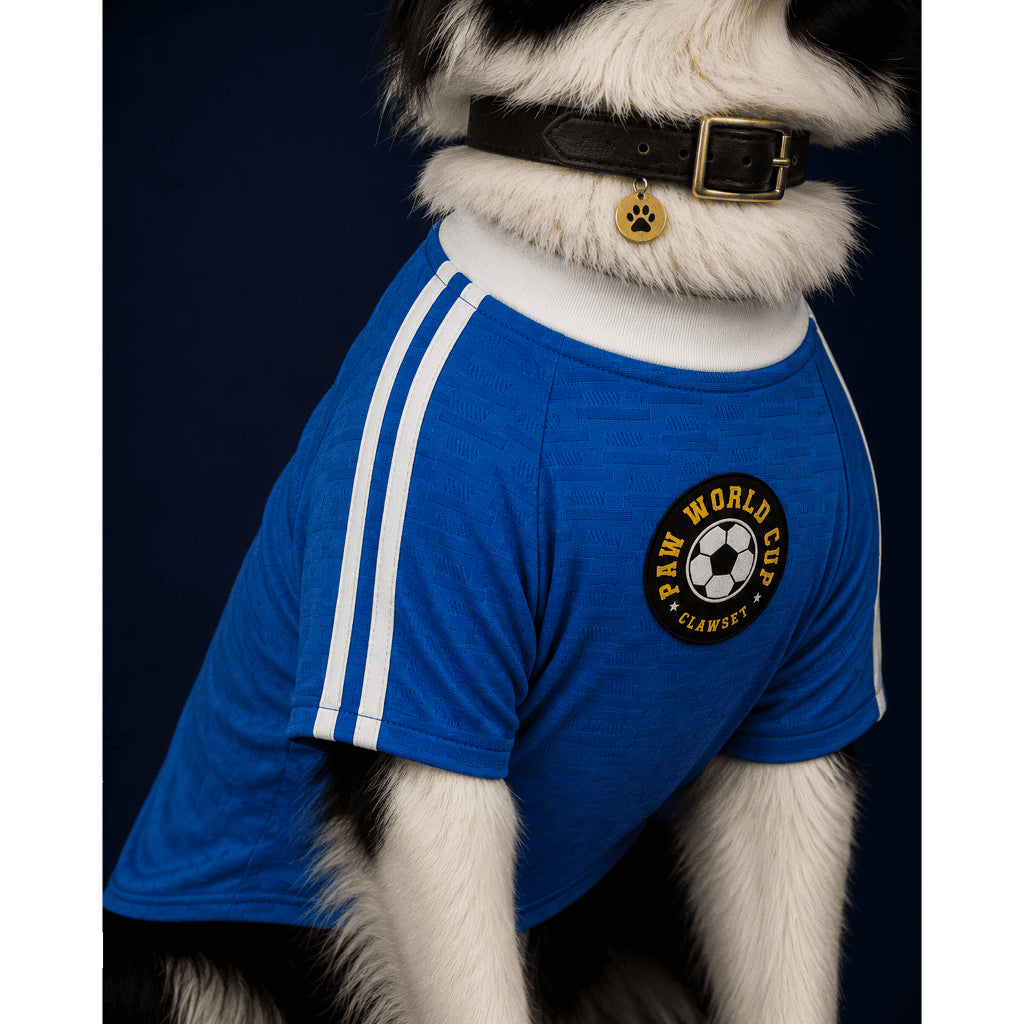CLAWSET Studio® | PAW WORLD CUP 2026 - FRANCE เสื้อฟุตบอลสัตว์เลี้ยงทีมชาติฝรั่งเศส